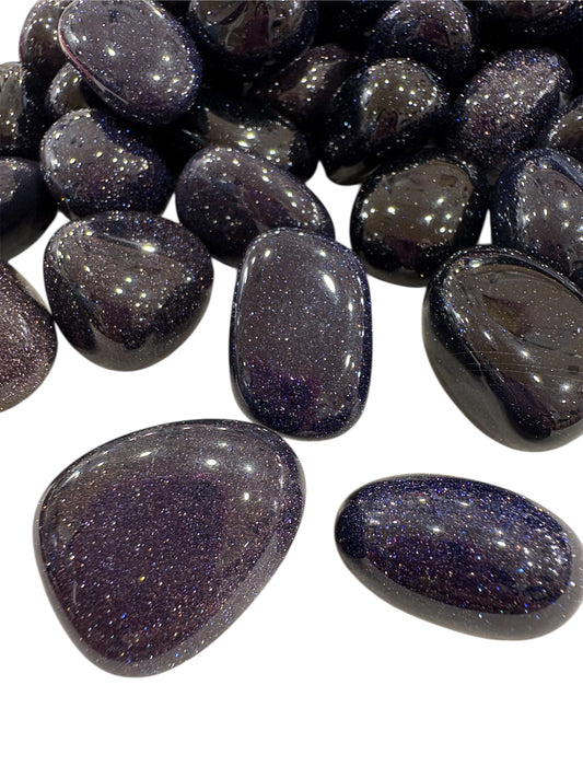 Pietra del sole Blu burattata