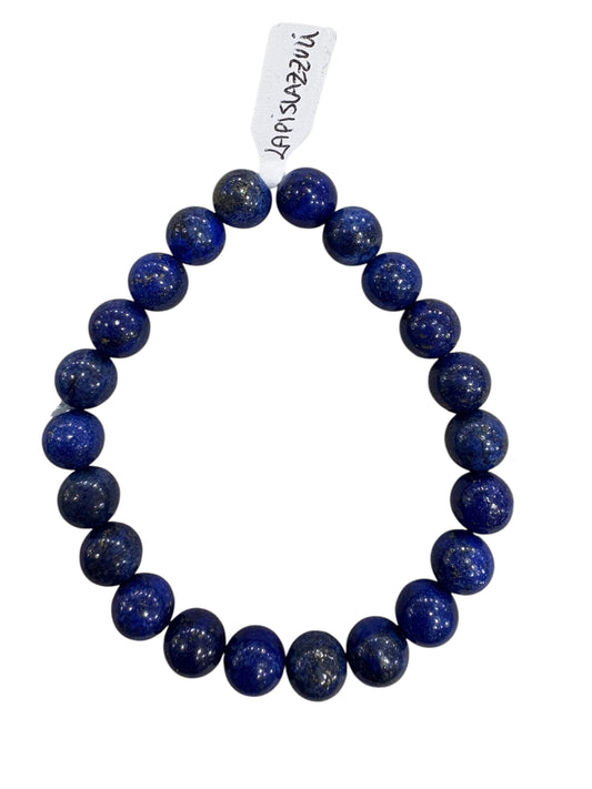 Lapislazzuli a sfera 8mm Bracciale