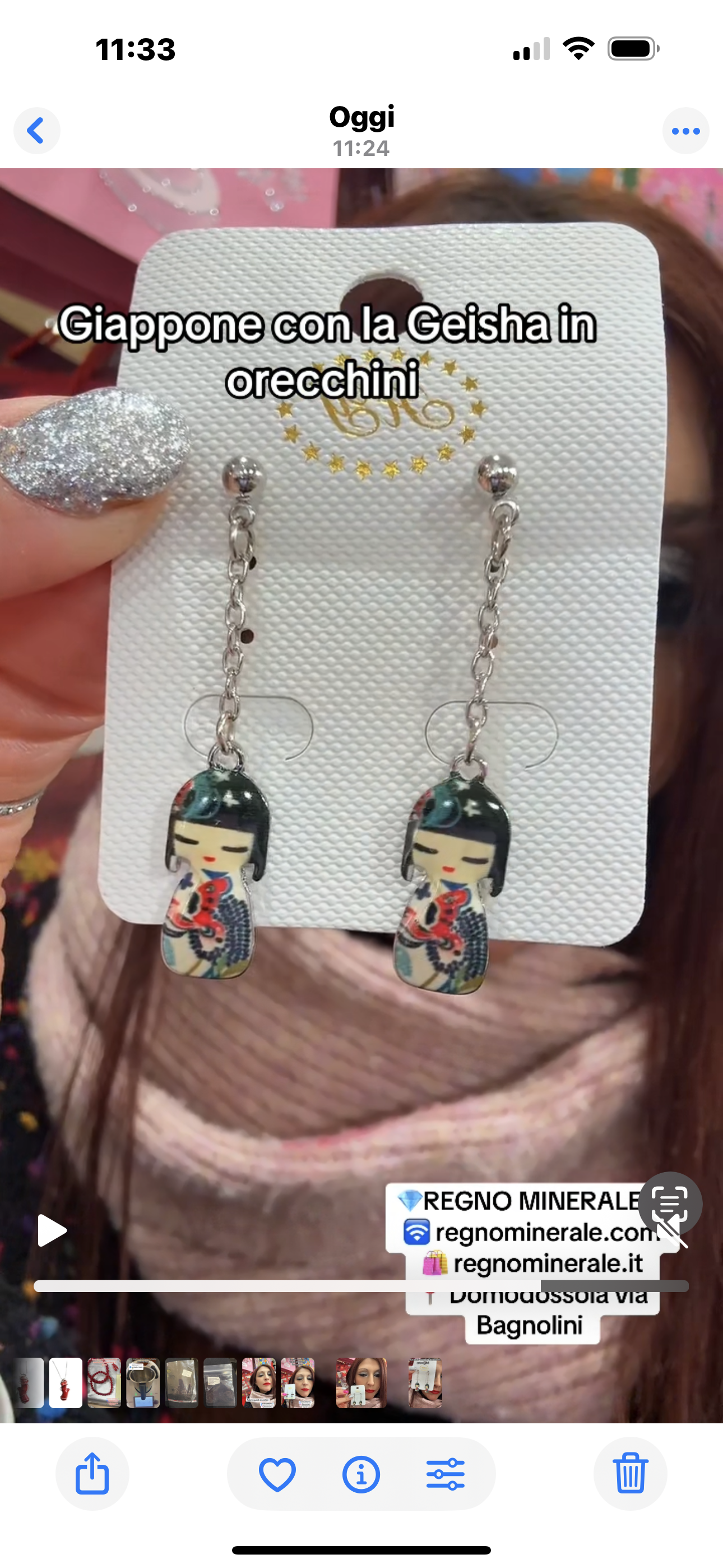 Orecchini Geisha Giapponese lunghi