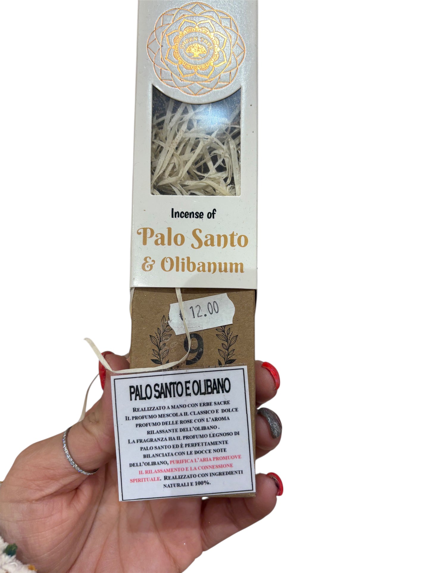 Incenso con Erbe - PALOSANTO E OLIBANO (GREEN Tree)